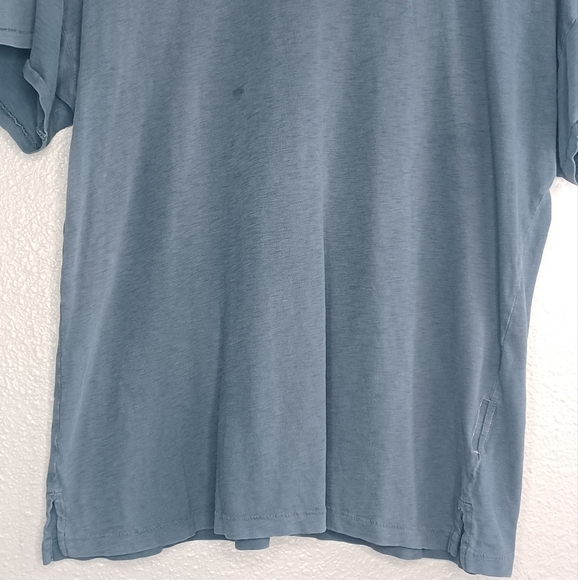 Rag & Bone Star-Embroidered 100% Cotton Crewneck Charcoal Gray T-Shirt - Picture 4 of 13